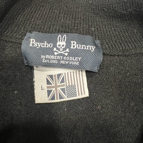 *FINAL PRICE* psycho bunny black wool sweater - Picture 7 of 10
